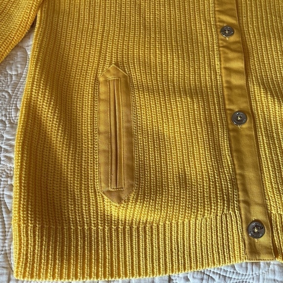 RALPH LAUREN YELLOW 100% COTTON CARDIGAN SIZE US XL NEW CONDITION - Picture 11 of 13